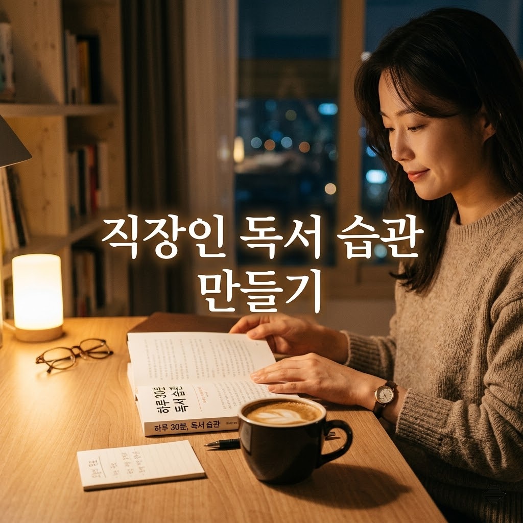 직장인 독서 습관 만들기 한 달에 책 2권 읽는 방법